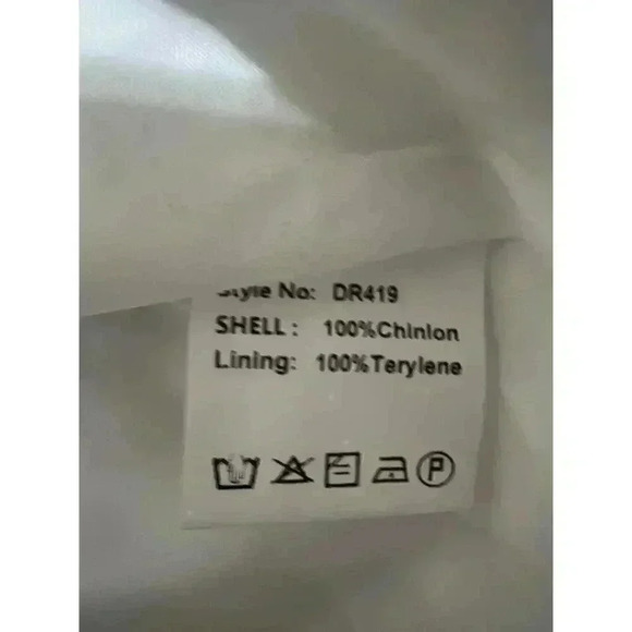 Ruffle Lace Frilled Neck Empire Waist Mini Dress White NWT Size L - Picture 10 of 12